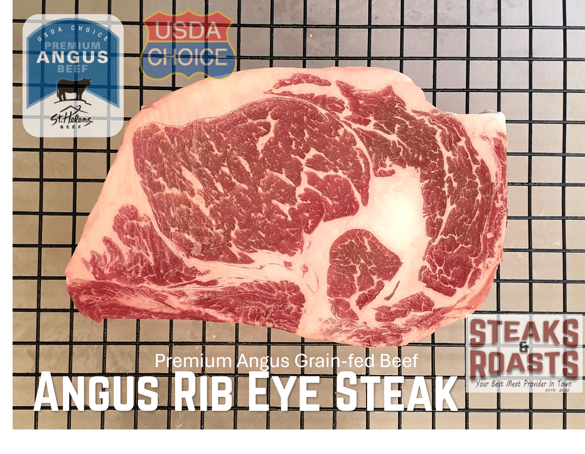 St. Helens® Premium Angus Rib Eye Steak, Grain-fed Beef - Steaks & Roasts